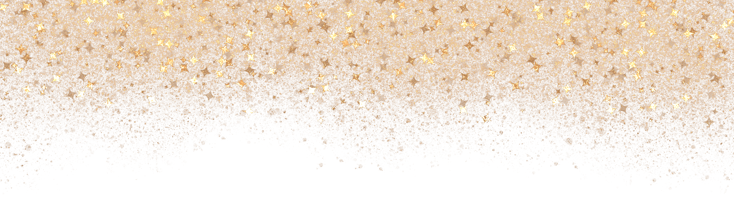 Gold Glitter Border With Stars